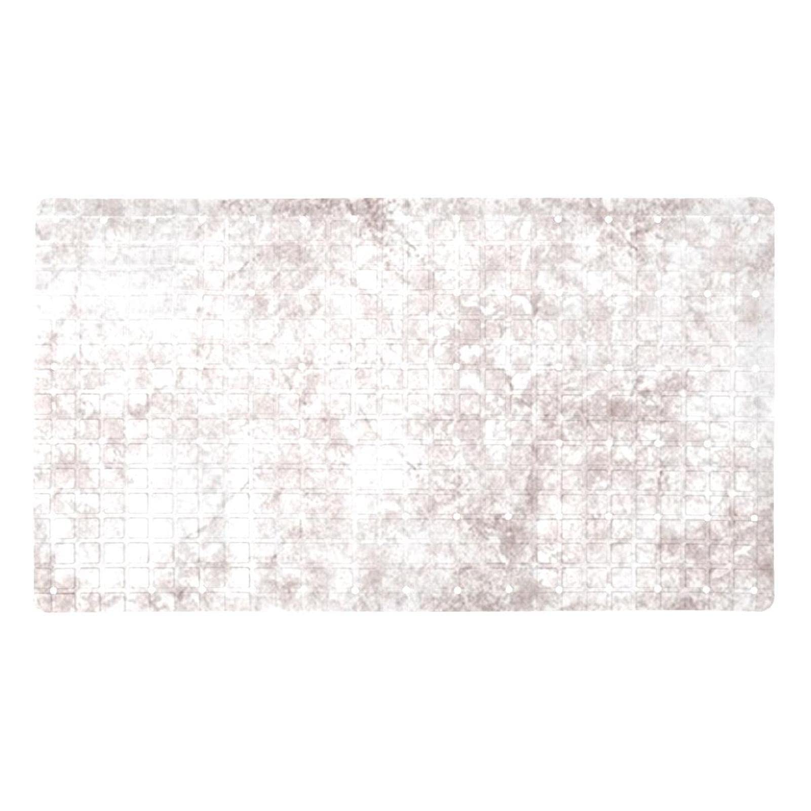 Tapis de douche antidérapant Explore Fossil lavable avec ventouses pour senior