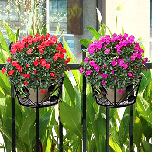 DOITOOL Cestas de vaso de pendurar para trilhos, cesta de pendurar para uso pesado, cesta de pendura