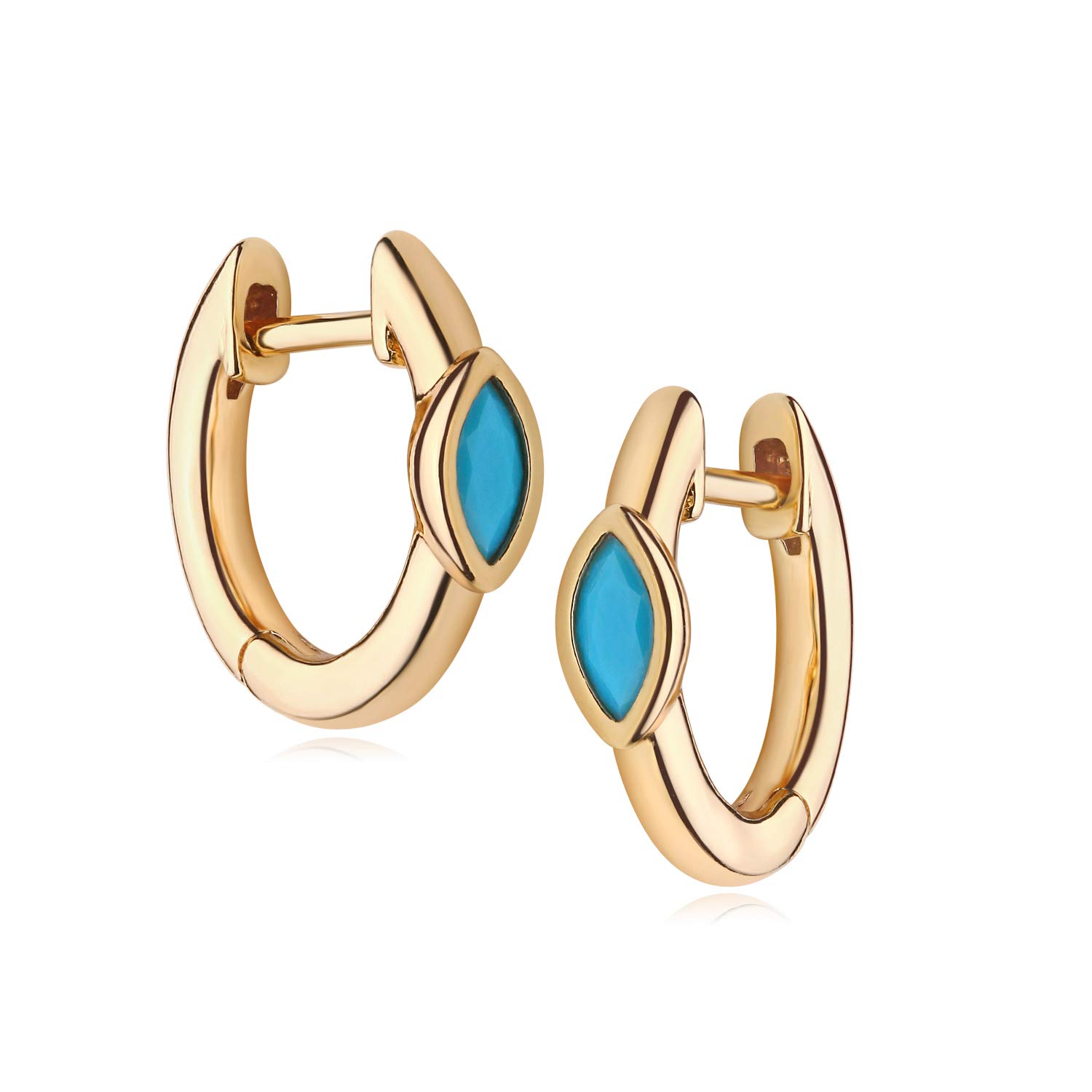 MYEARSWomen Huggie Earrings Gold Hoop 14K Gold Filled Small Boho Beach Simple Delicate Handmade Hypoallergenic Chunky Jewelry Gift