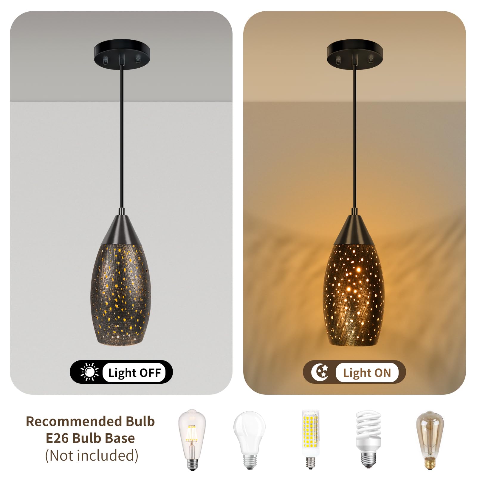 Rattan Lamp Shade Replacement Woven Basket Chandelier Hanging Table