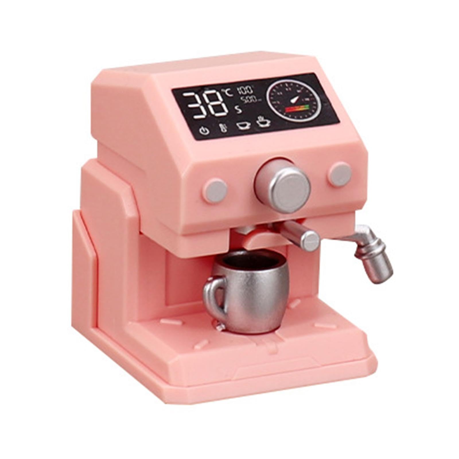 Amazon | JunZheHub ミニチュアコーヒーメーカー ピンクシーン