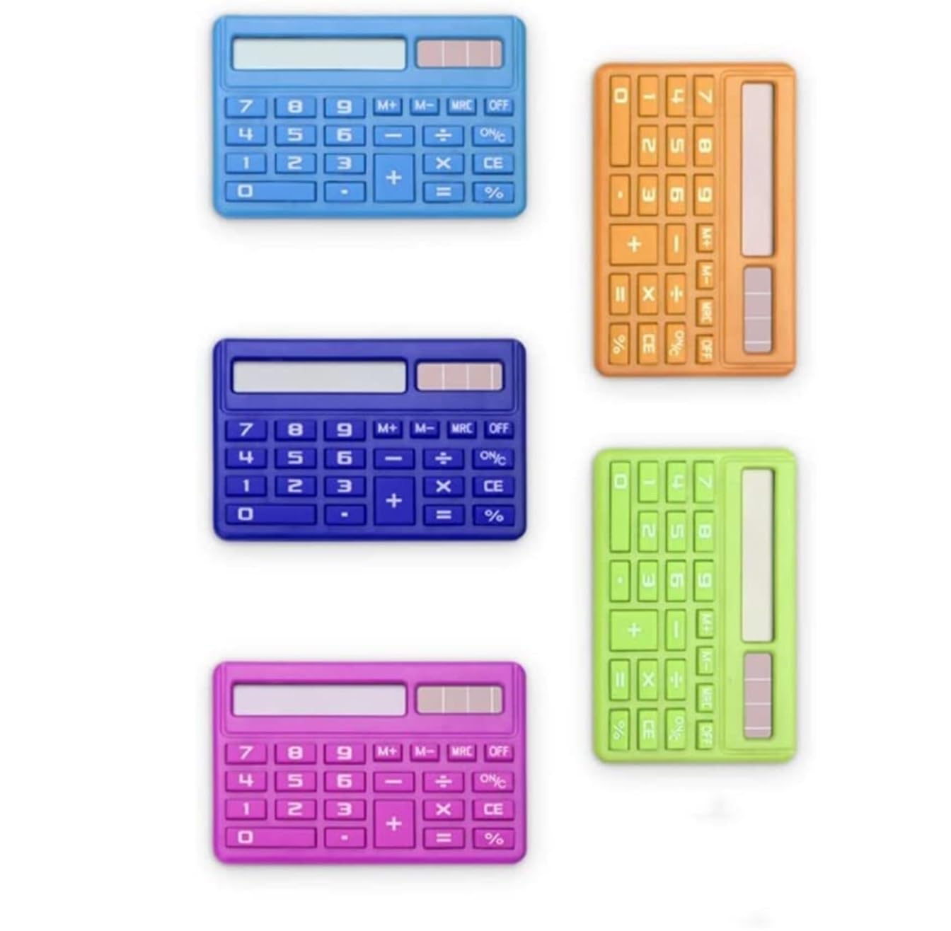 Calcolatrice per Ufficio Calcolatrice Tascabile con Display LCD A 8 Cifre, for Scuola, Studenti, Ufficio, Portatile, Piccola Calcolatrice Quadrata Scuola(Grün)