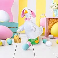 Vista 7 de Fox Valley Traders Gaggleville - Conjunto de ganso de conejo de Pascua, se adapta a la estatua de bebé de 17 pulgadas de alto