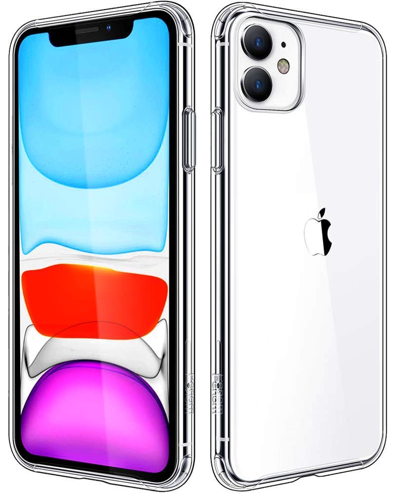 Tec-Digi Hybrid Shockproof Thin Clear TPU Bumper Case for iPhone 11 Pro Max