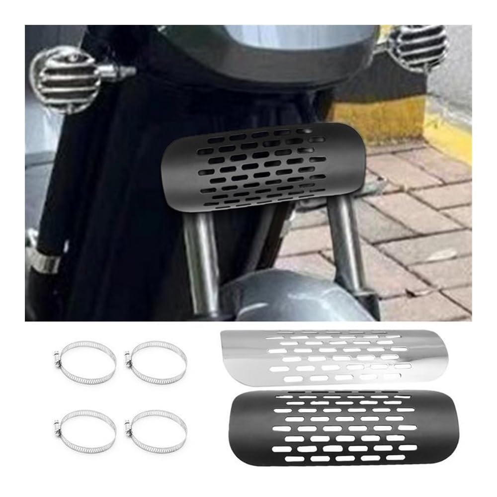 Scudo Termico Per Scarico Moto - Acciaio Inossidabile, 11x6cm, Universale - Foto 2
