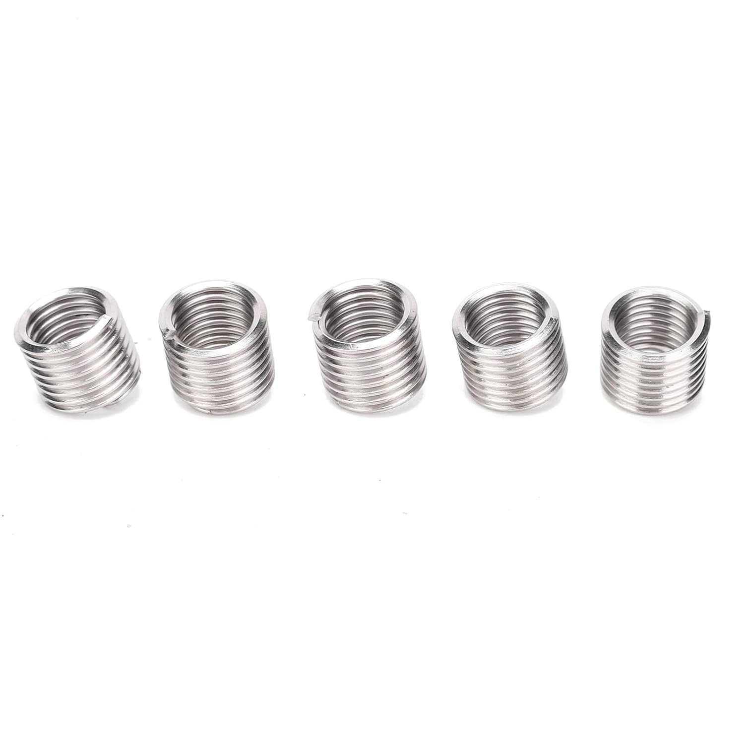 Wire Thread Insert Sleeve Bushing, Screw Protective Coil Repair Nut Kit, 50Pcs M10 Stainless Steel -, Elastic Thread Strength, Ideal for Automotive and (1.5D)