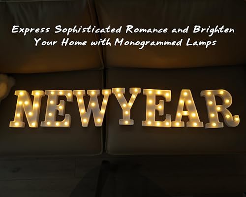 Miniatura 5 de IFDGCTK Letras iluminadas, letras LED, 26 letras del alfabeto, letras iluminadas decorativas, letras iluminadas que funcionan con pilas para