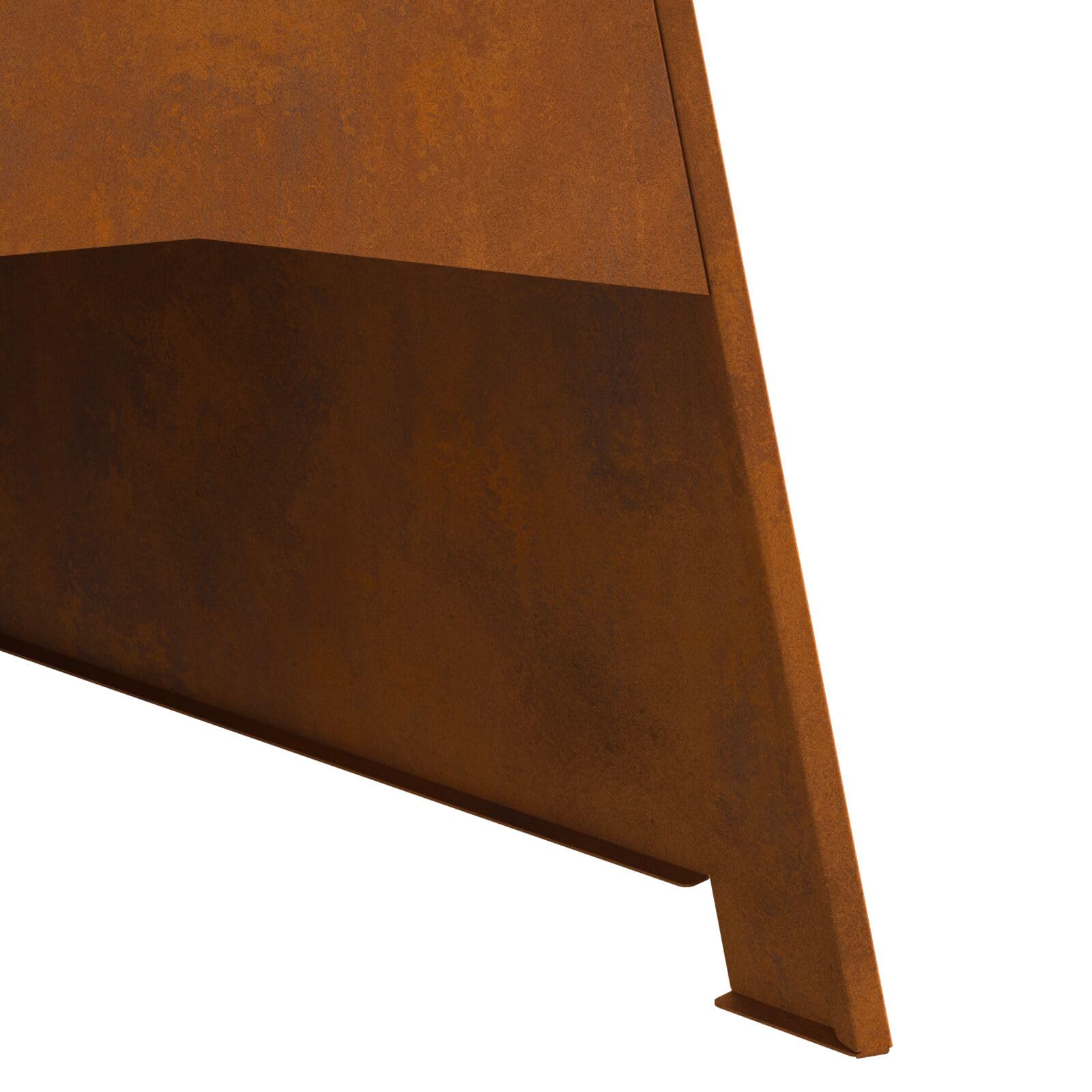 Piramida do paleniska 50 x 45 x 95 cm stal kortenowa - 858941