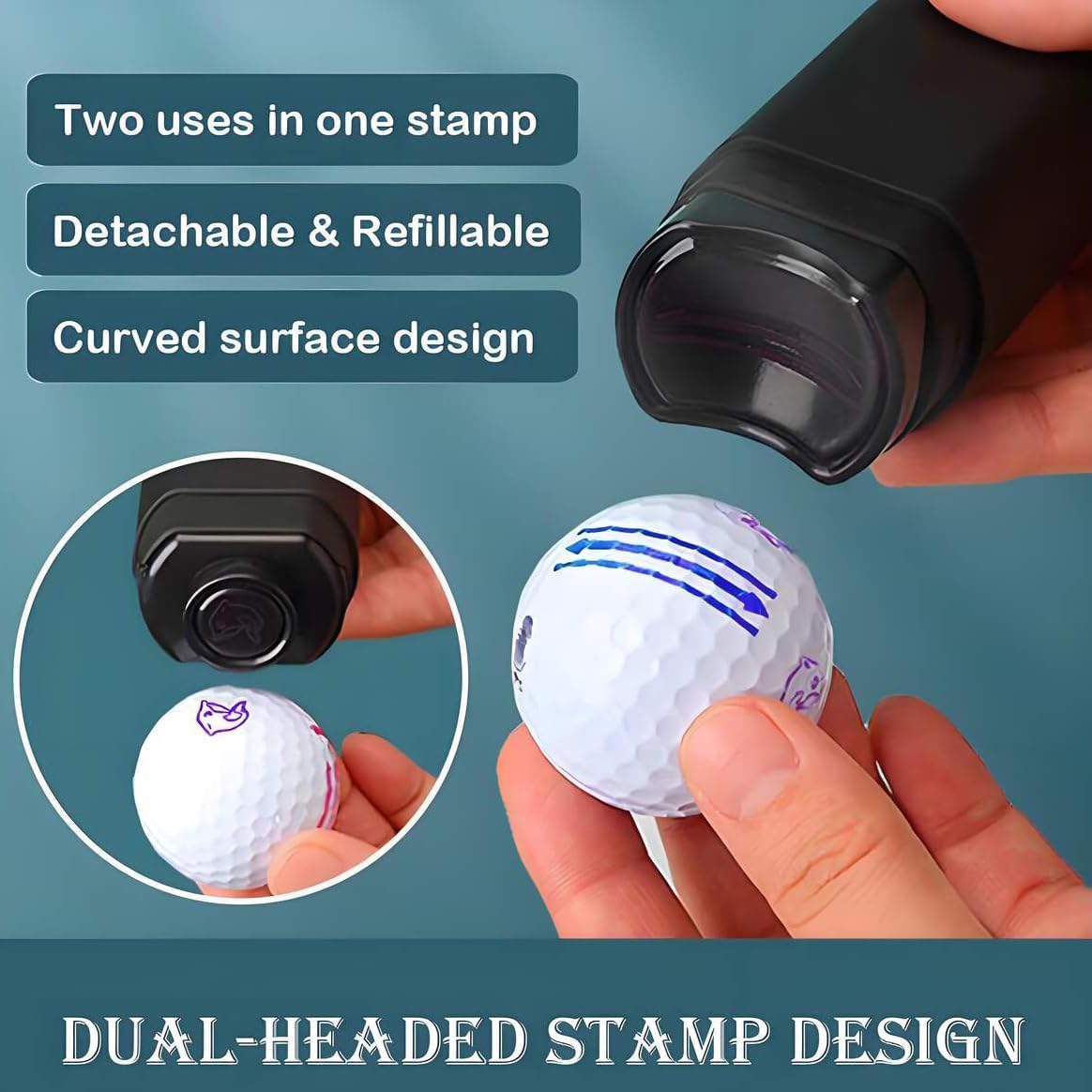 Marcador De Bola Personalizado, Sellos De Golf Con Autotinta, Regalo Para Jugador De Golf