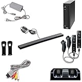Nintendo Wii Console, Black Premium Bundle (Renewed)