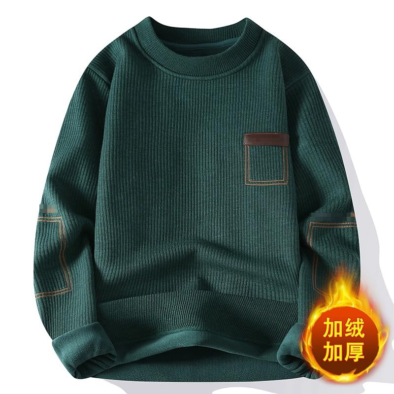 Men's Knitted Sweater for Autumn and Winter,Round Neck Long Sleeve Sweater,Loose Top for Men3