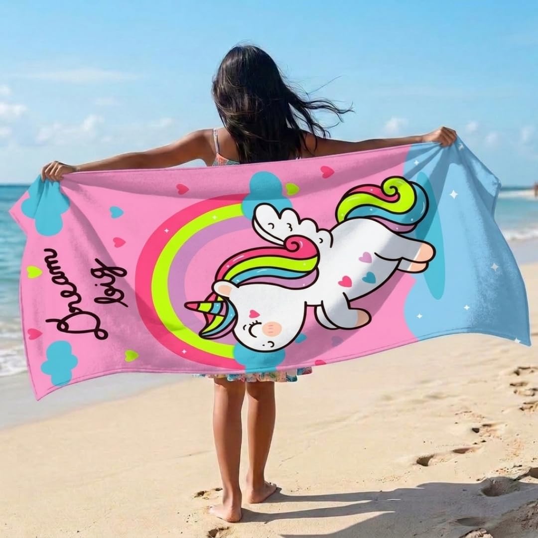 athom trendz Athom Living Unicorn Kids Bath Towel 60x120 cm-picture-36