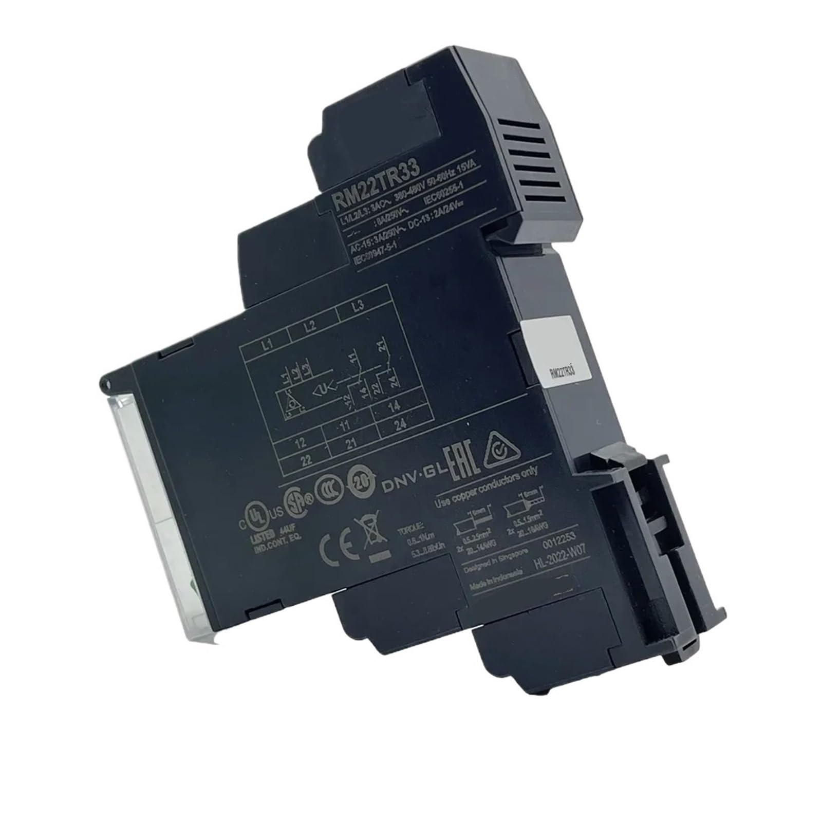 Relais RM22TR33 protection surtension et perte de phase 2CO