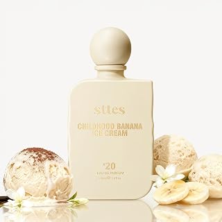 Sttes Perfume #20 for Women – Childhood Banana Ice Cream Eau de Parfum, The Exact Sweetness You Remember: Ripe Banana, Vanilla Ice Cream & Caramel Crunch, Long-Lasting Sweet Gourmand Fragrance, 100ml