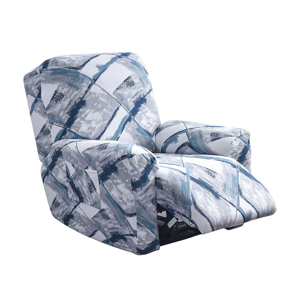 WJHDWYD Recliner Sofa Cover Stretch Cover for Lounge Chair 4 Pieces Stretch Cover for Recliner, Massage Chair(Nube)