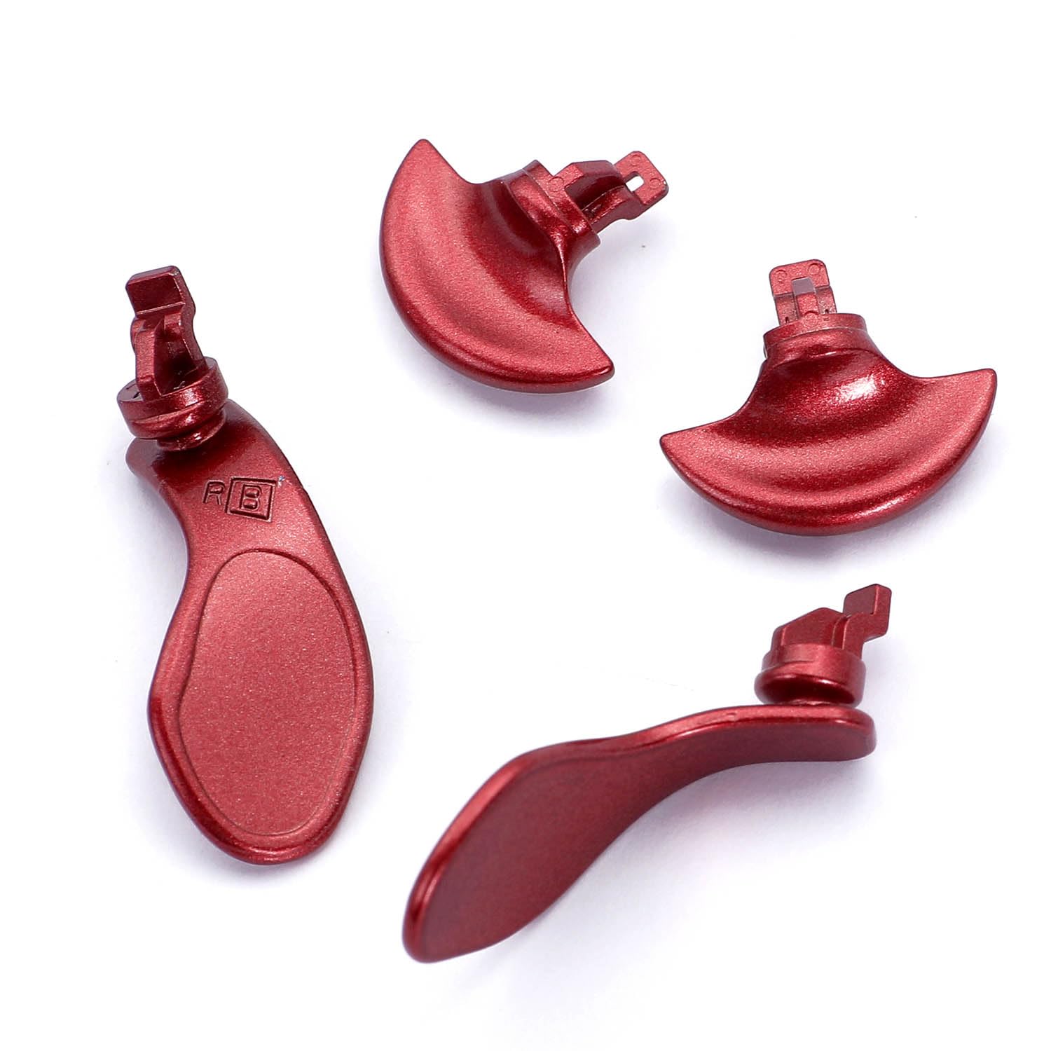4PCS Metallic Back Paddles for PS5 Edge Controller, Interchangeable Metal Stainless Steel Back Buttons Replacement for PS5 Edge Controller - Controller NOT Included