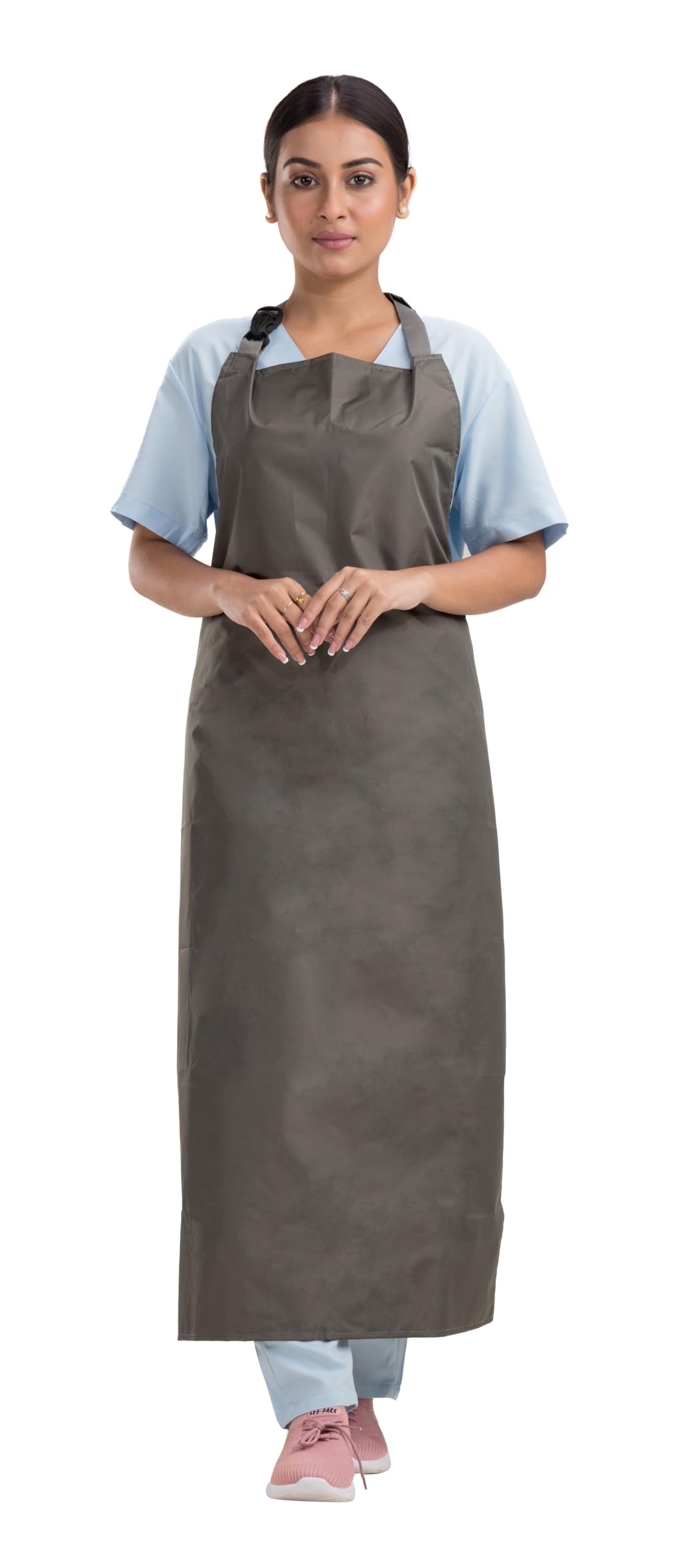 HOSPRIQS Reusable Waterproof Front Apron For Hospital & Home Use Tie-Type | Size - 45”x23” | Grey (Pack Of 1) (B0CPVLLJVV) Amazon Price History, Amazon Price Tracker