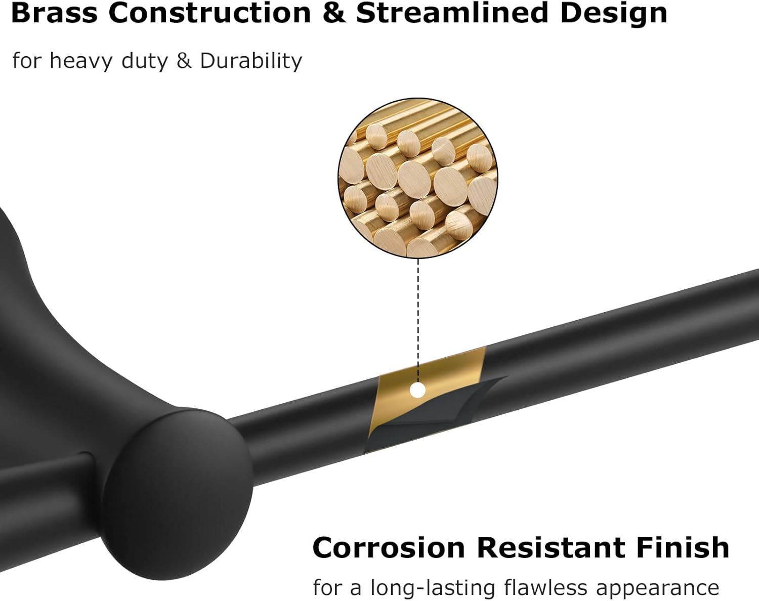 PARLOS Matte Black Bathtub Faucet and Toliet Paper Holder Bundle