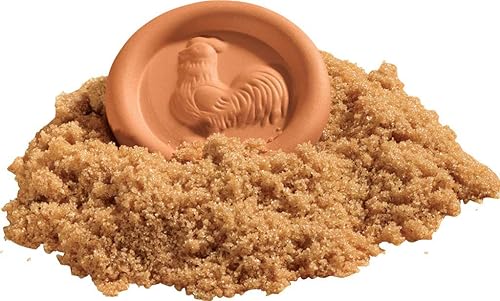 Conservador de azúcar moreno, disco de terracota reutilizable, diámetro de 2 pulgadas