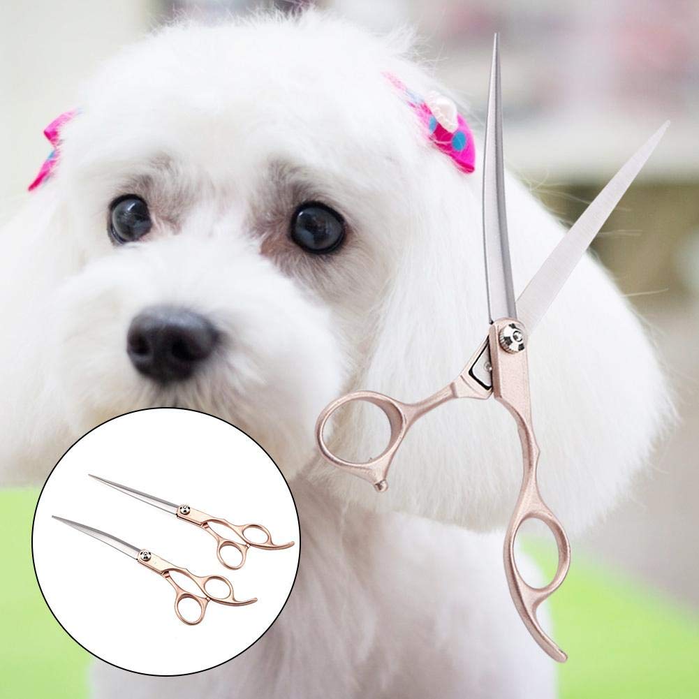 Amazon.co.jp: ペットトリミングハサミセット 犬猫髪切り 4つはさみ 7