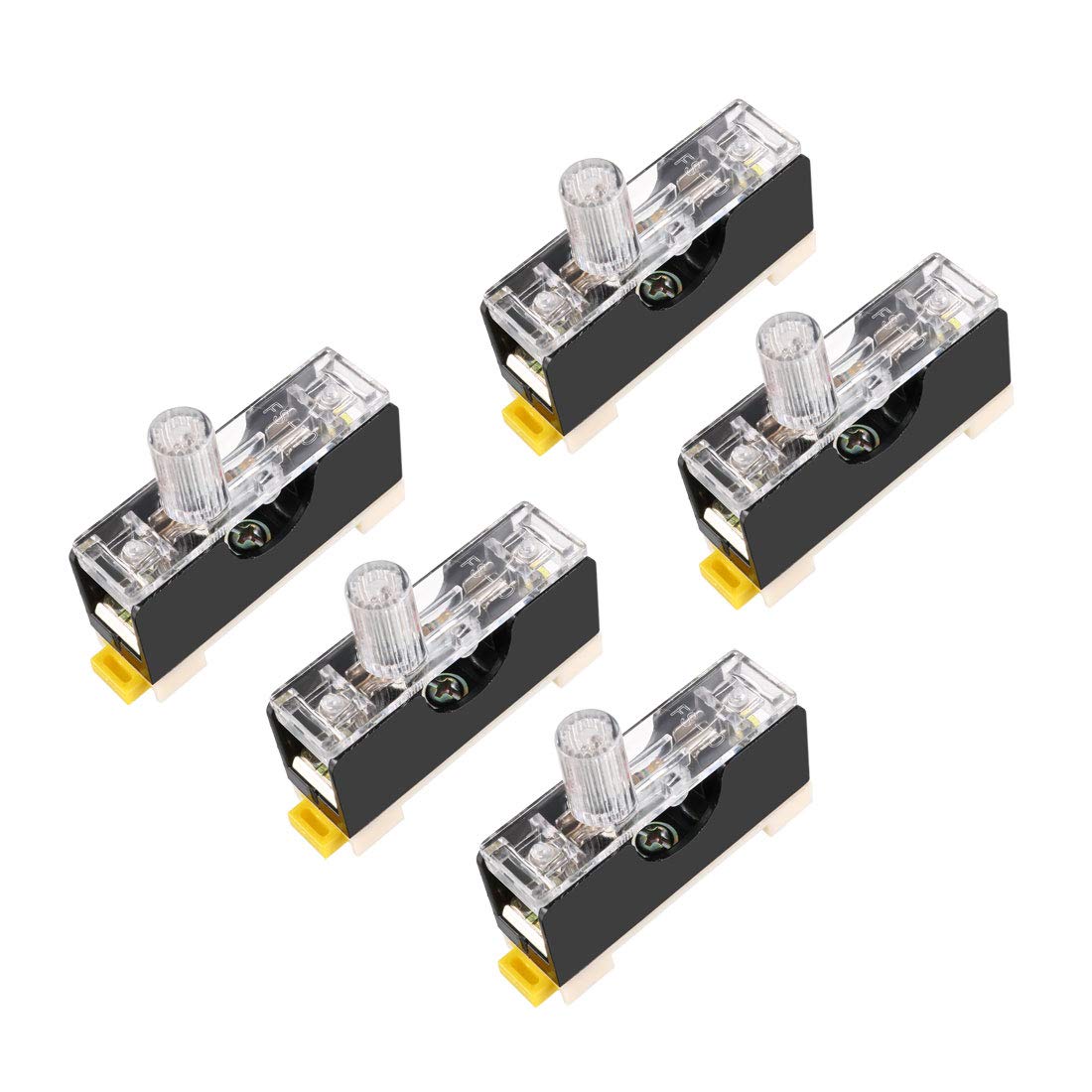 uxcell Fuse Holder FS-101 Single Pole with Indicator Light 6mmx30mm Fuse Included 250V 10A 5Pcs-picture-35