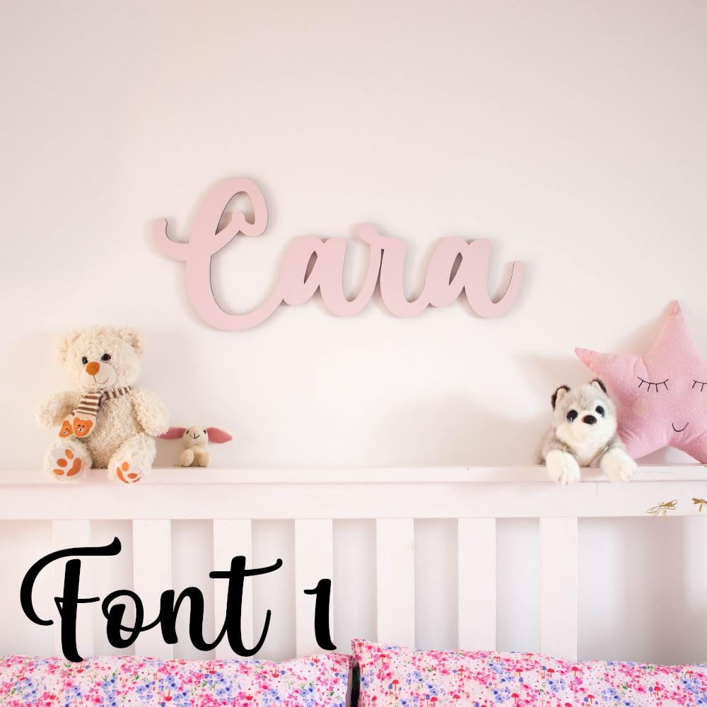Luck and Luck 15cm Personalised Wooden Name Sign, Family Wall Sign, Bedroom Wall Decoration, Wall Names, Wall Name Plaques, Family Name Gift (F1)