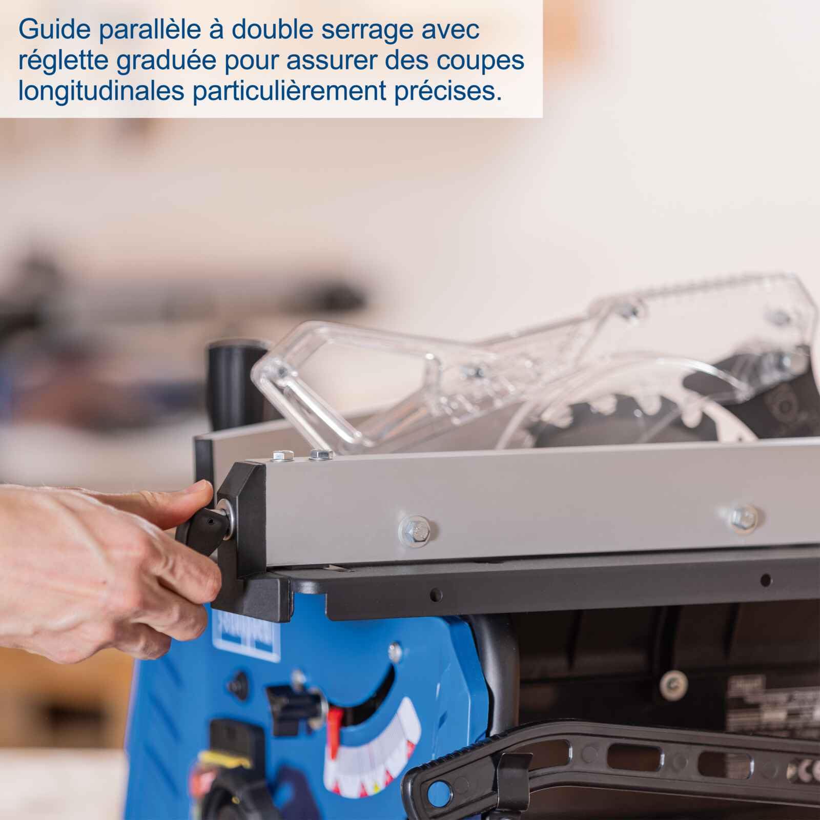 Scheppach Scie circulaire sur table HS210-1500W - lame Ø210mm - 24 dents