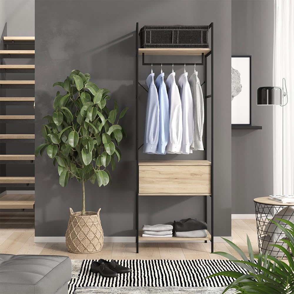 Vicco Armadio multifunzione Enya, Legno, 60 x 180 cm