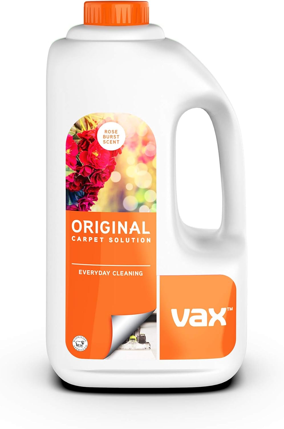 Vax Original 1.5L Carpet Cleaner Solution, Stain Remover Shampoo, Rose Burst Scent, Suitable for Everyday Cleaning, 1-9-142055, White