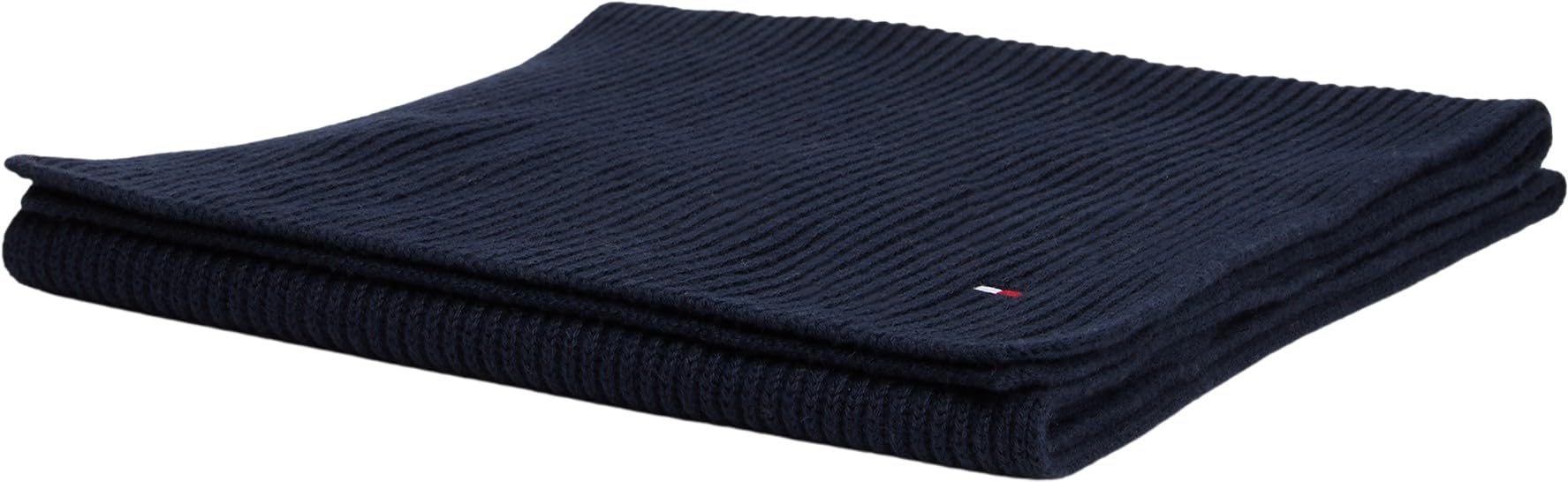 Tommy Hilfiger Uomo Sciarpa Flag Pima Cotton Cash in Maglia a Costine