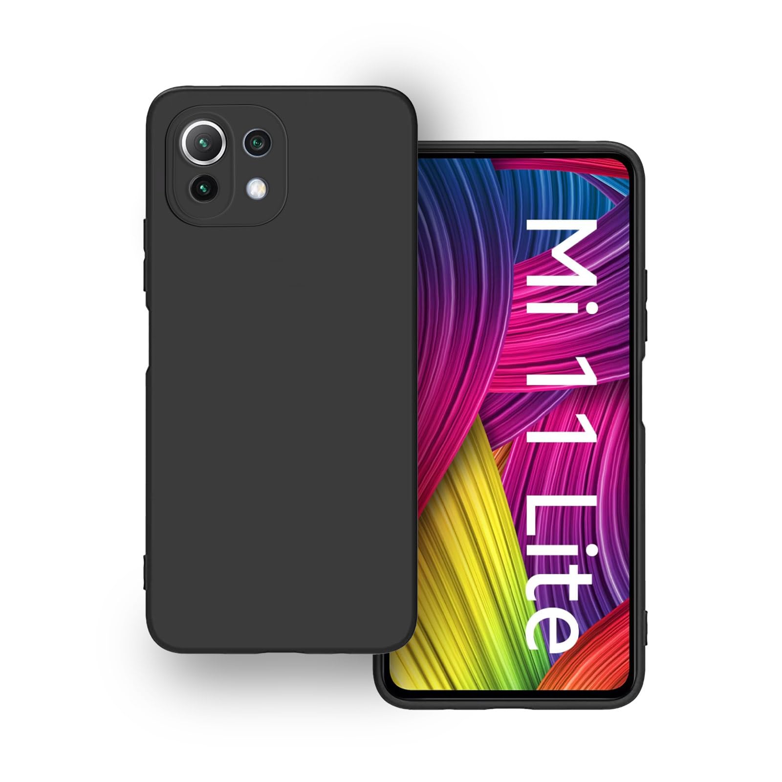 Plus Protection Matte Finished Back Cover Case for Xiaomi Mi 11 Lite NE 5G | Mi 11 Lite | Rubberized TPU | Slim Thin Soft Matte Flexible Matte Touch Shockproof - Matte Black (B0CBH9RX13) Amazon Price History, Amazon Price Tracker