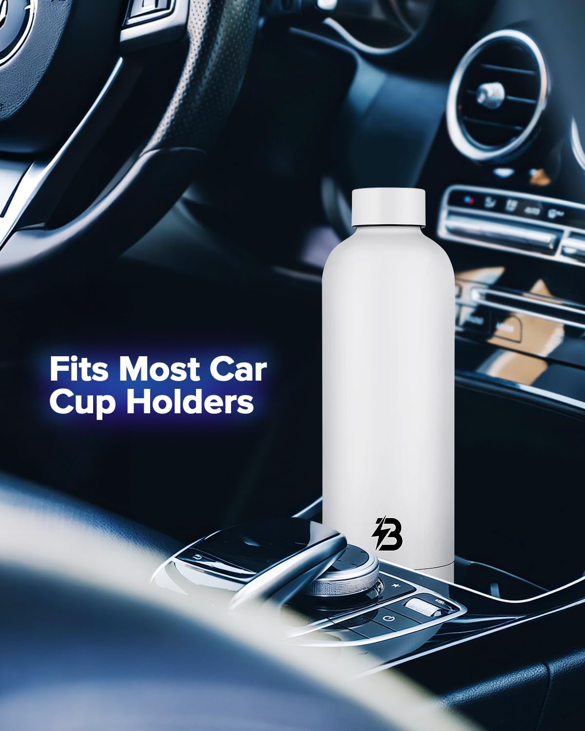 Insulated Water Bottle with Lid, 25 oz Reusable Leak-Proof Metal Stainless Steel Water Bottles for Travel, Sports, Gym, Outdoor (White) - Image 5