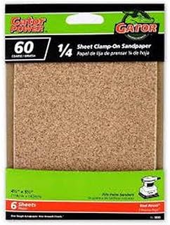 Gator Power 5033 60G Sandpaper, 4 1/2-Inch x 5 1/2-Inch