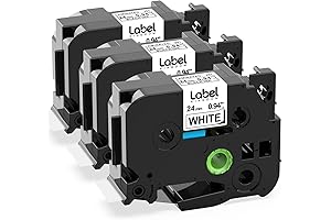 TZ251 Label Tape for Brother P-Touch 1 Inch Label Printer – 0.94...