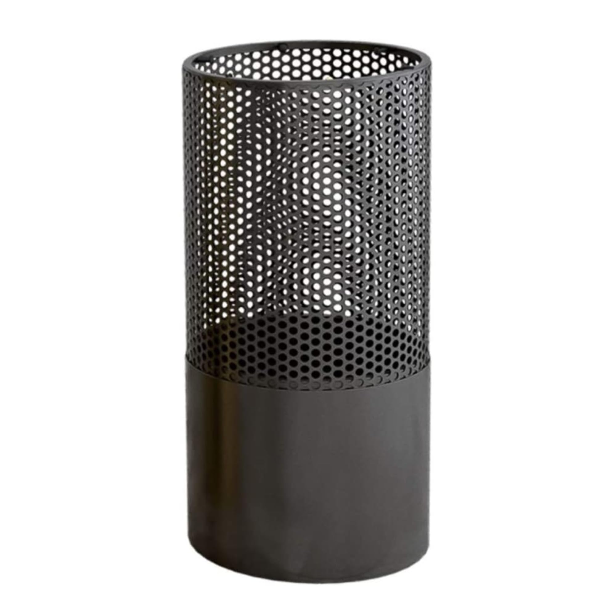 sdSDGrw umbrella stand, Modern Metal Umbrella Stand with Hooks - Hollowed-Out Design for Entryway & Outdoor Use(Black,50cm)