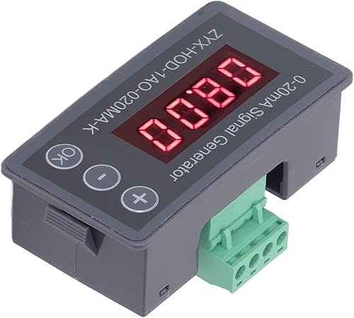 Miniatura 6 de Generador de señal de corriente 0 a 20mA 1 canal Digital Display Generador de señal de alta precisión simulador de corriente de voltaje ajustable