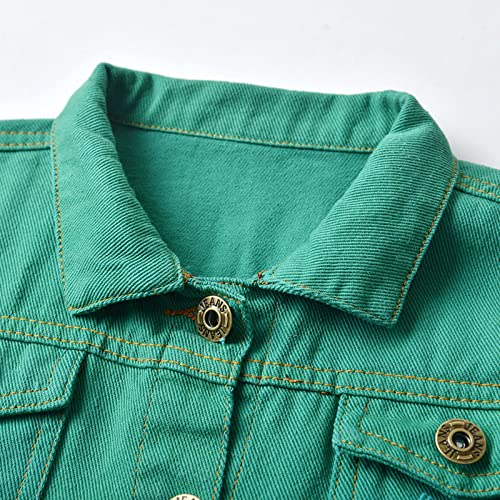 Betadog Kids Boys Denim Jacket Fleece Sleeves & Hood Fashion Jackets Coat Age 2-13 Years Coat Casual Denim (E, 7-8 Years)3