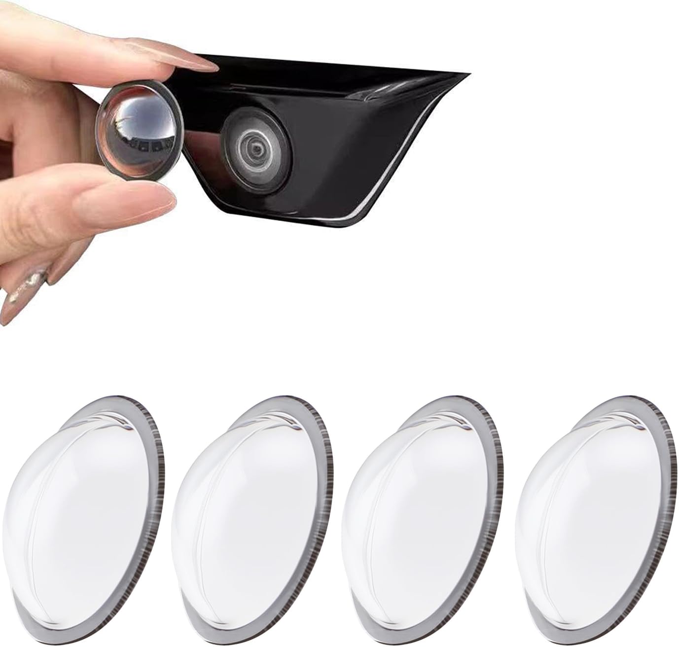 YBZYBSV 4 Pcs Car Camera Lens Protector for Leapmotor C10 (EV/REEV) 2024-, Clear Transparency Water Resistant Protective Anti-Glare,Anti-Rain,Anti-Collision