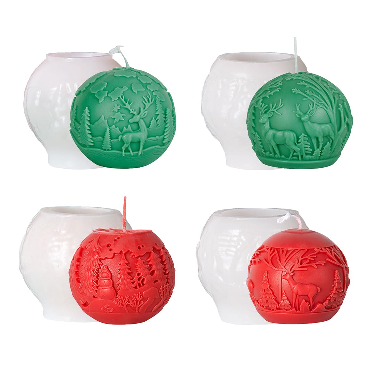 Moule à bougie en silicone : offrez des bougies de Noël faites à la main