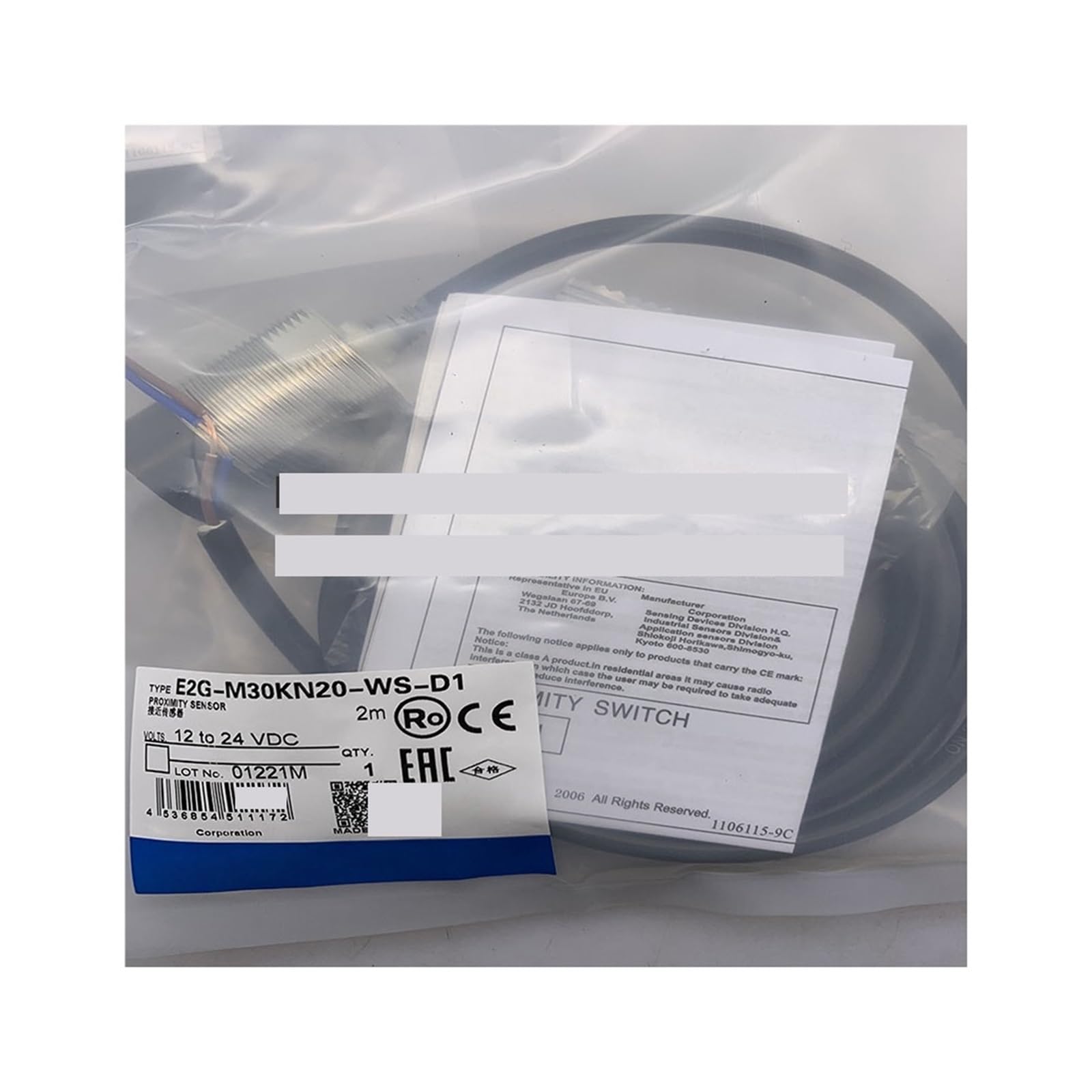 Détecteur de proximité E2G-M30KN20-WS-D2 inductif pour atelier - 5