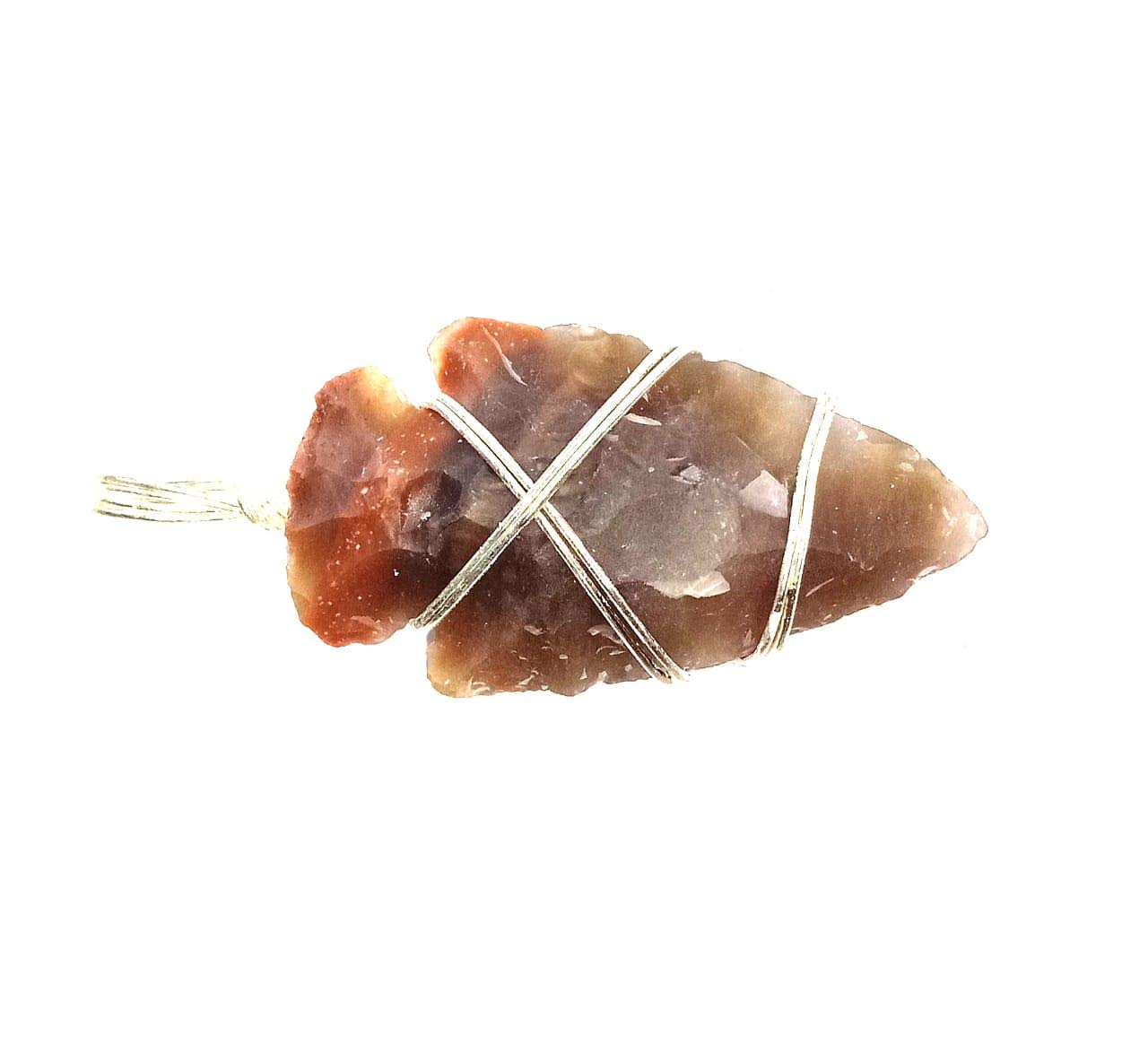 Fancy stone Arrow Healing Pendant Necklace Wire Wrapped Fancy Stone Arrow Healing Crystals Pendant-image-15