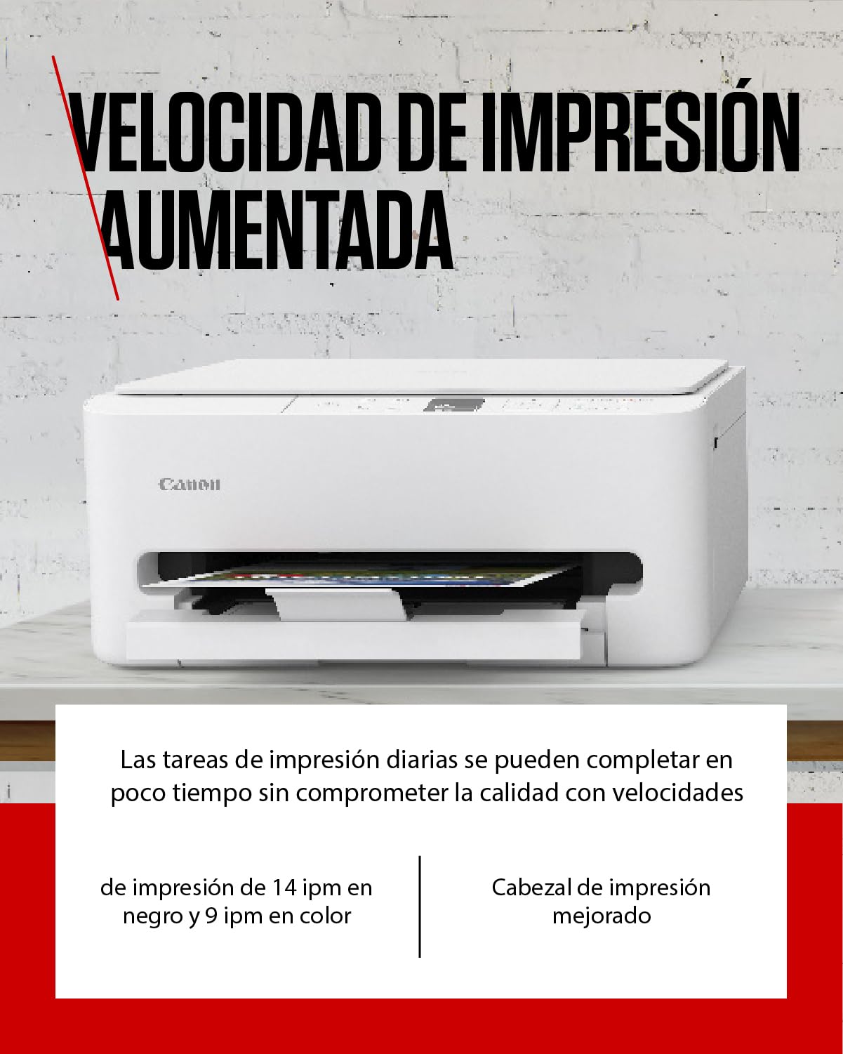 Canon PIXMA TS6550I - Impresora Todo en Uno con Conectividad Wi-Fi y Pantalla OLED de 1,42 PIXMA Print Plan - Incluye Papel Fotográfico A4 SG-201, 5 Hojas
