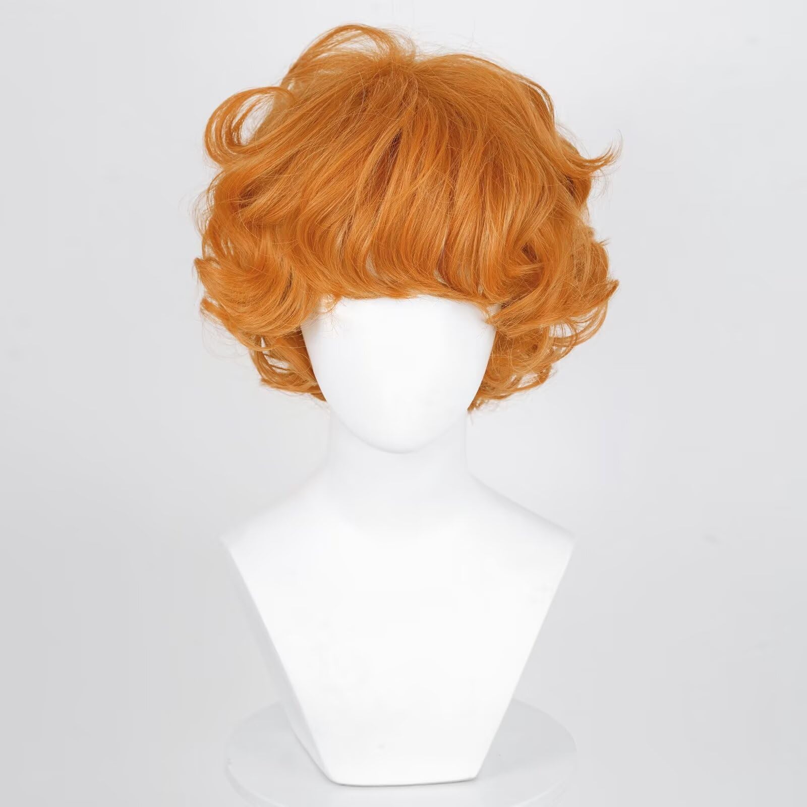 KiyaCos Cosplay Wig Crimson Long Dark Red Women Men Anime Show Party Halloween Synthetic Hair Wigs: Mixed-Orange