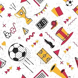 Papel De Parede Adesivo Tema Futebol Crianças Infantil 3m