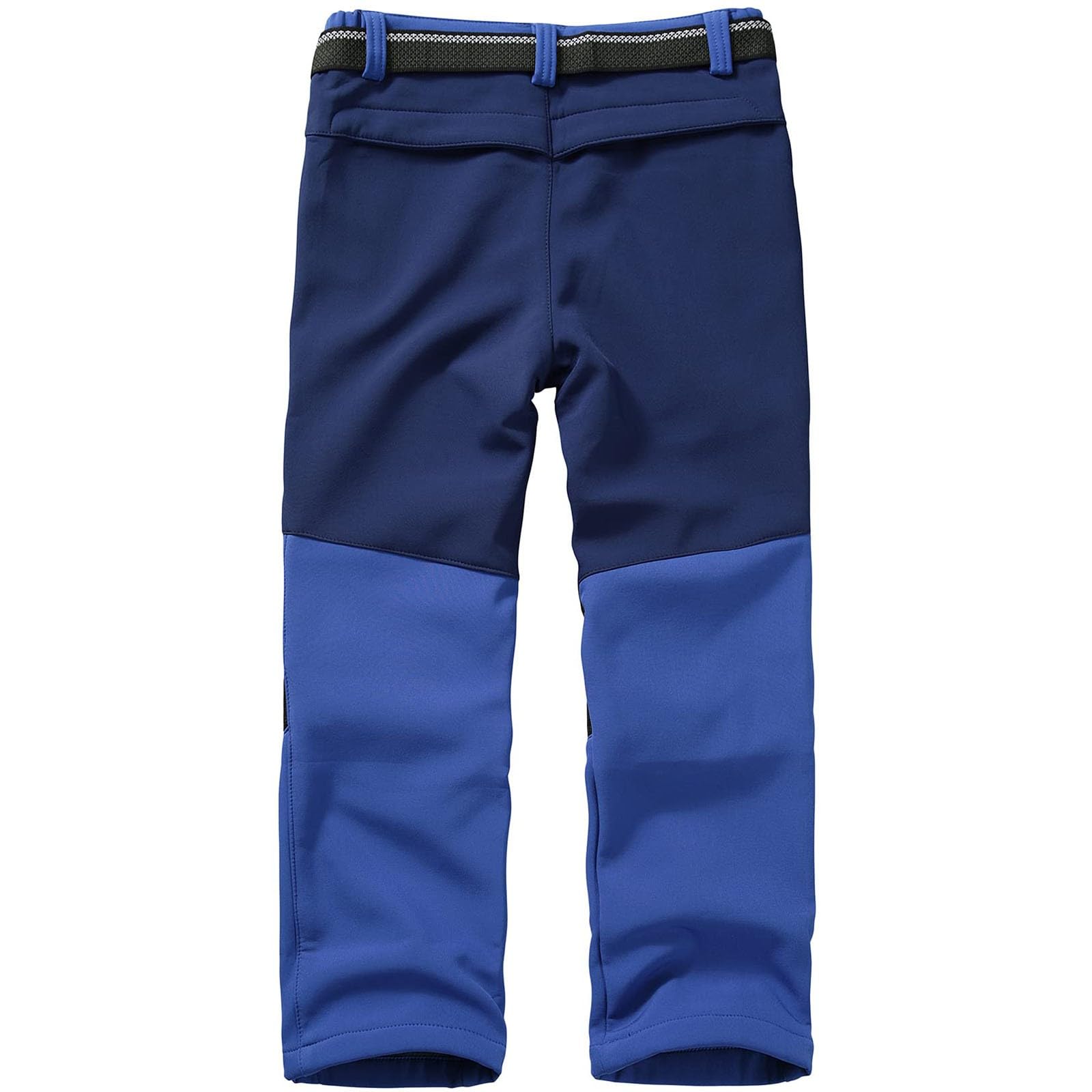 Pantalones de esquí para niños Softshell con forro, pantalones térmicos para niños y niñas, pantalones de nieve, pantalones de invierno para exteriores, pantalones de senderismo