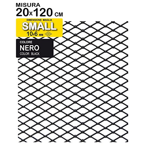 1108388 Griglia Alluminio, Nero, 120 x 20 cm
