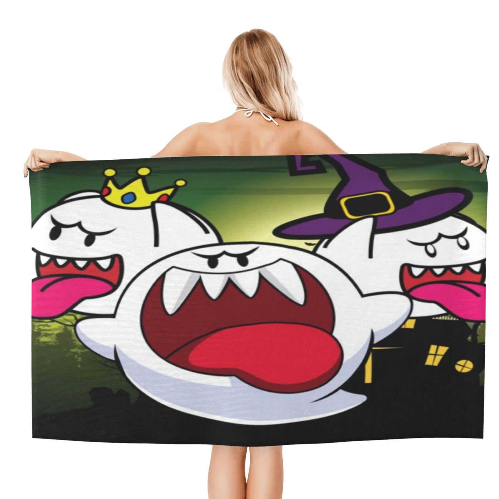 Amazon｜スーパーマリオ テレサ バスタオル ビーチタオル 80×130cm