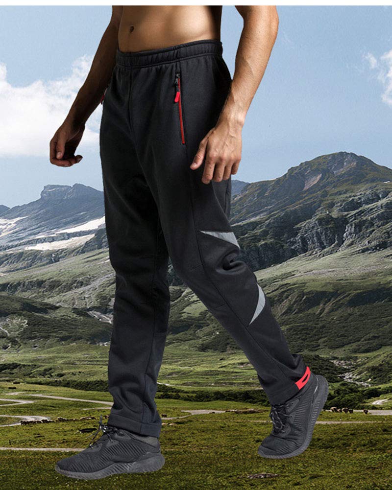 Pantaloni da Ciclismo con Cuscino Imbottito da Uomo Sportivi Antivento Traspirante Confortevole Invernali