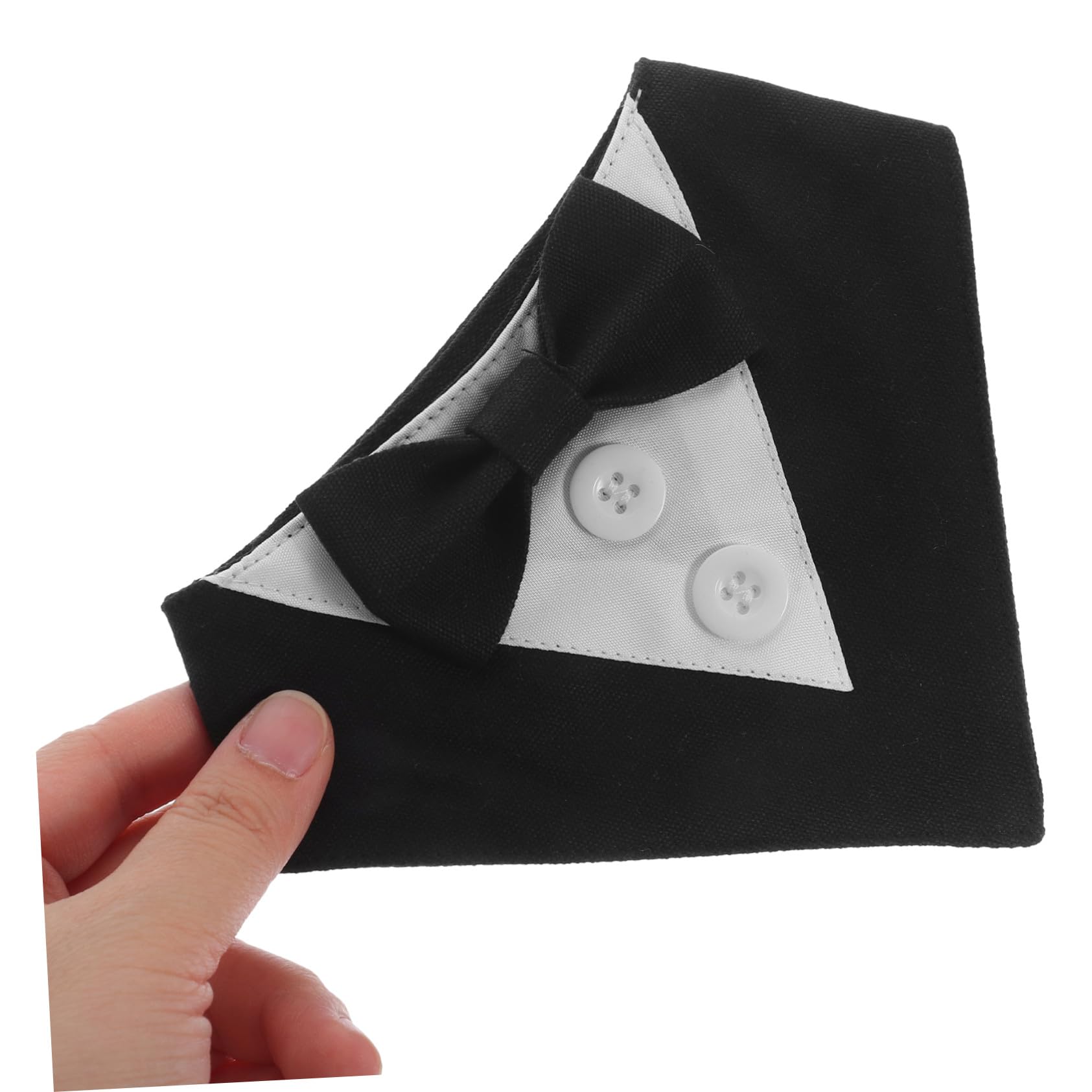 VICASKY 5 Pièces Bandana Formel pour Chien Noir XS Foulard Décoratif de Mariage et Costume Anglais pour Chiots Accessoire Pratique et Élégant pour et Photos