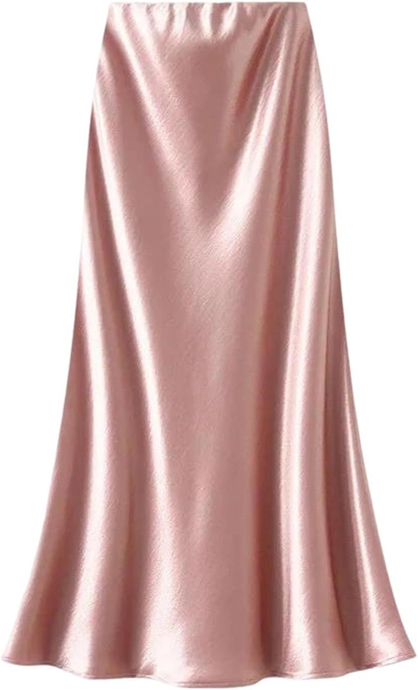 Women's High Waist Fishtail Knee-Length Skirt Slim Fit Trumpet Mermaid Silhouette Hip-Hugging Pull On Solid Color Skirt